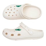 母子鱷魚 兩穿洞洞鞋 白