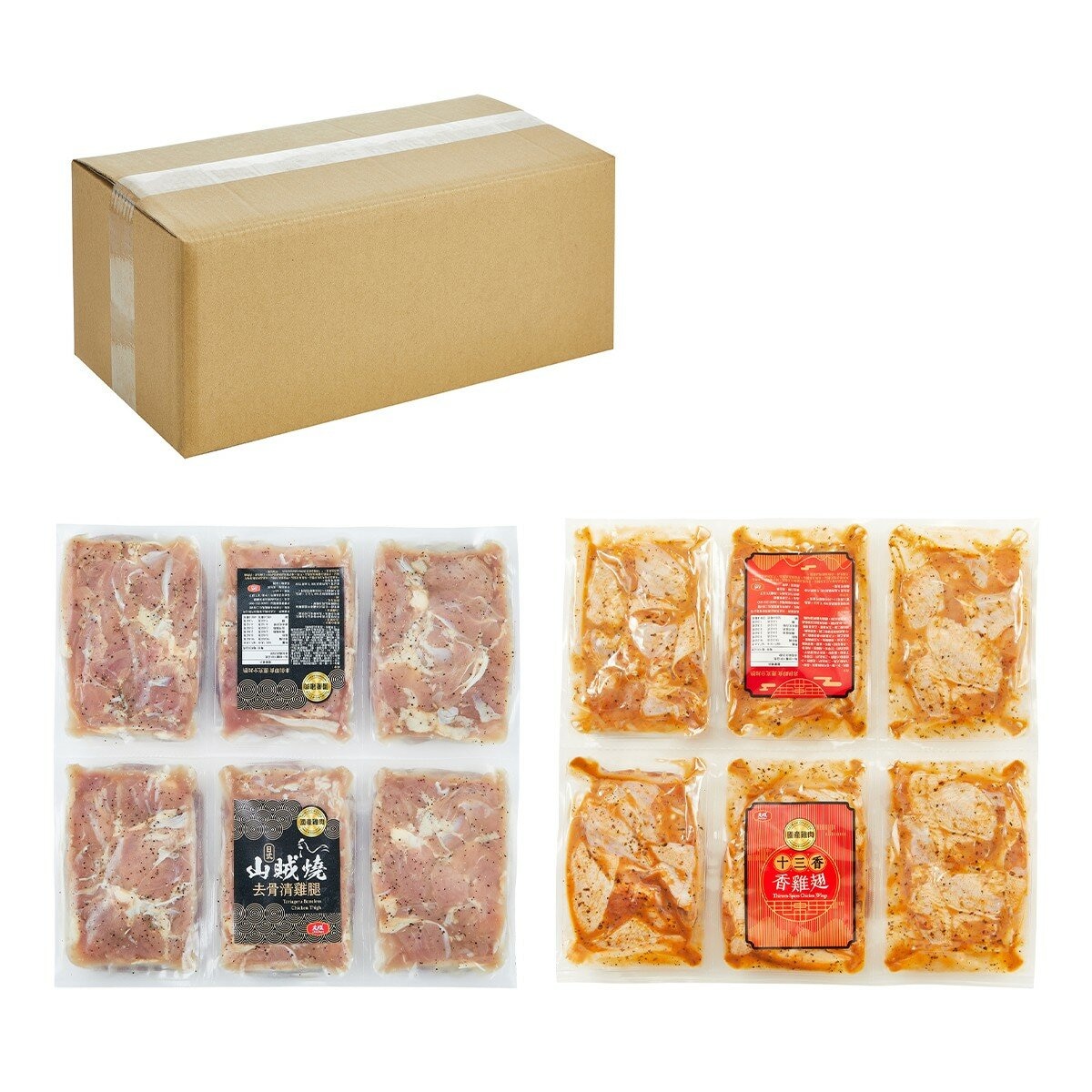 大成 山賊燒去骨清雞腿與十三香雞翅 5公斤