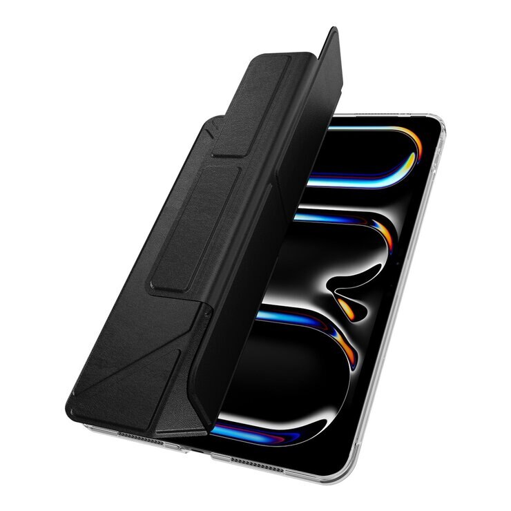 MAGEASY Facet 全方位支架透明背蓋保護套 2024 iPad Pro 11吋 黑