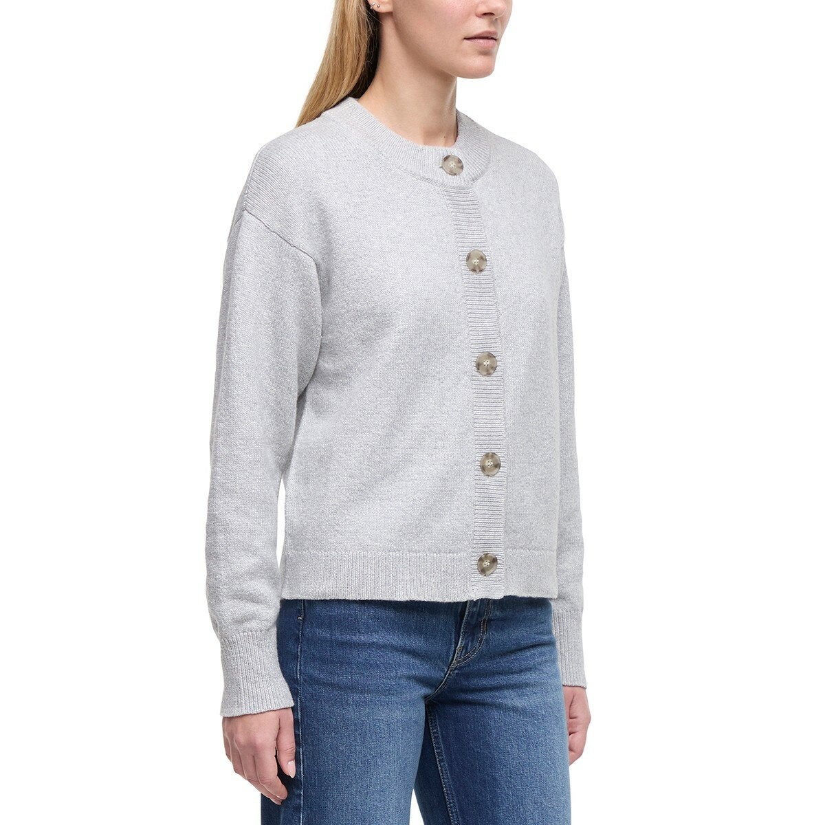 Banana Republic 女圓領鈕扣開襟衫 灰 Banana Republic 女圓領鈕扣開襟衫 灰