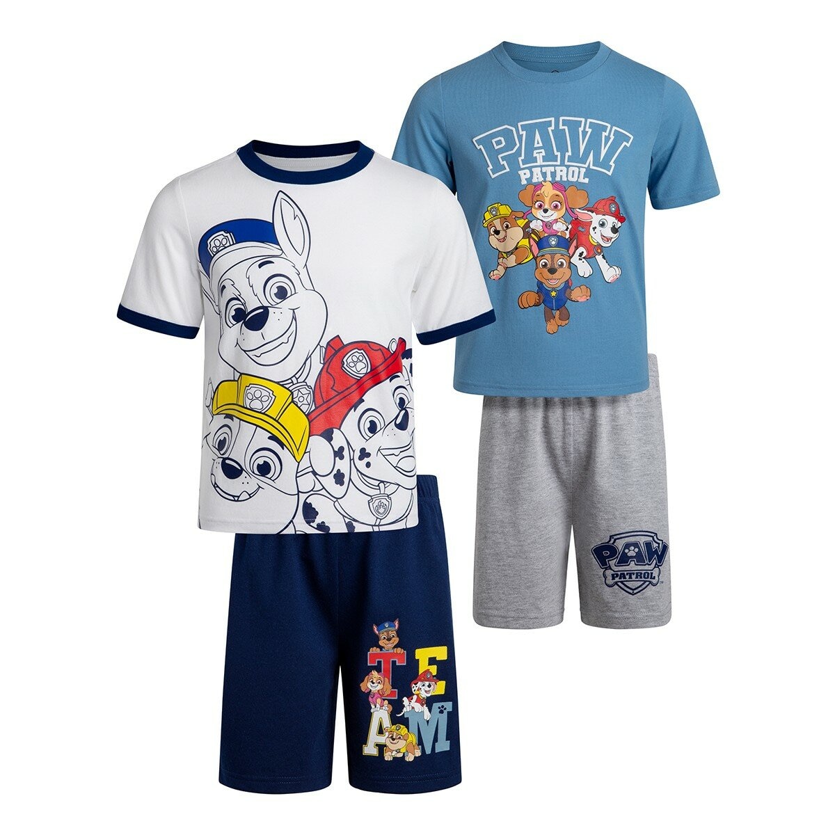 Set Celana Pendek Lengan Pendek Anak Karakter PAW Patroli (Anak Laki-laki) 7T