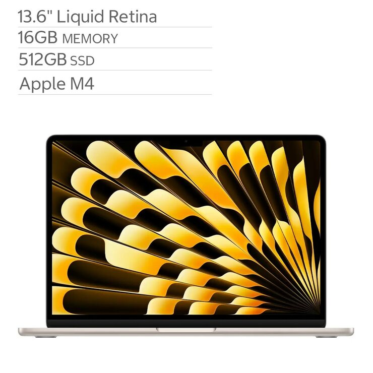 Apple 13吋 MacBook Air 搭配 Apple M4 晶片 10 核心 CPU 10 核心 GPU 16GB 512GB SSD