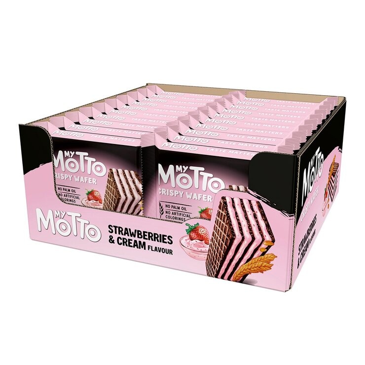 MY MOTTO 歐式草莓風味威化餅 30公克 X 20包
