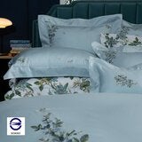 Wedgwood 刺繡雙人兩用被套床包四件組 150公分 X 186公分 荷境印象 Wedgwood 刺繡雙人兩用被套床包四件組 150公分 X 186公分 荷境印象