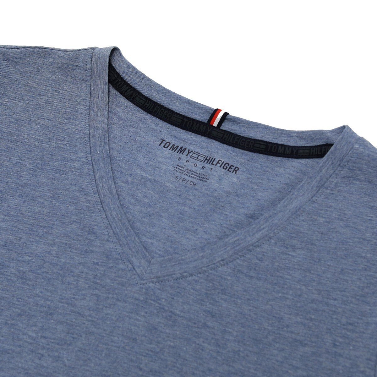 Tommy Hilfiger 女V領短袖上衣 藍 M