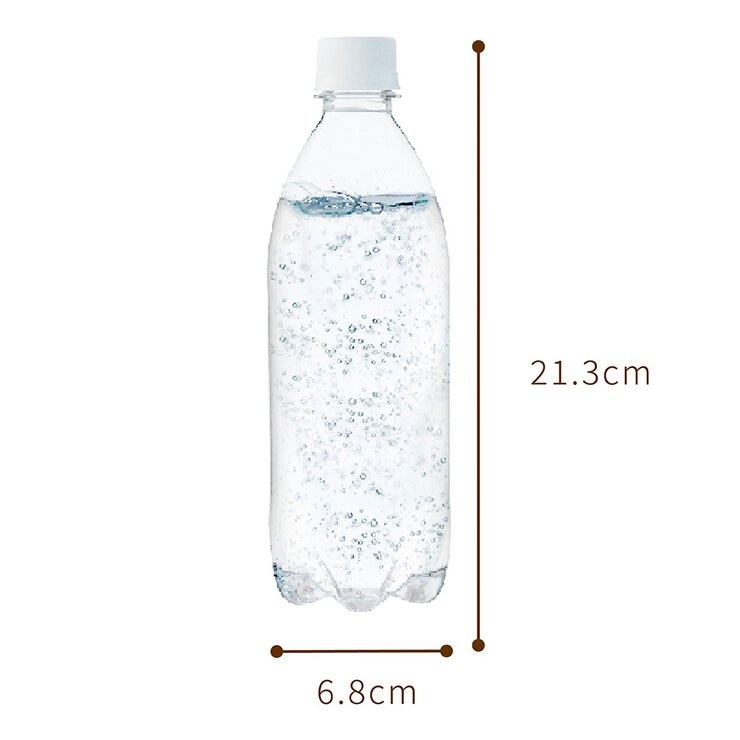 IRIS OHYAMA 富士山檸檬風味強氣泡水 環保無標籤款 500毫升 X 24瓶