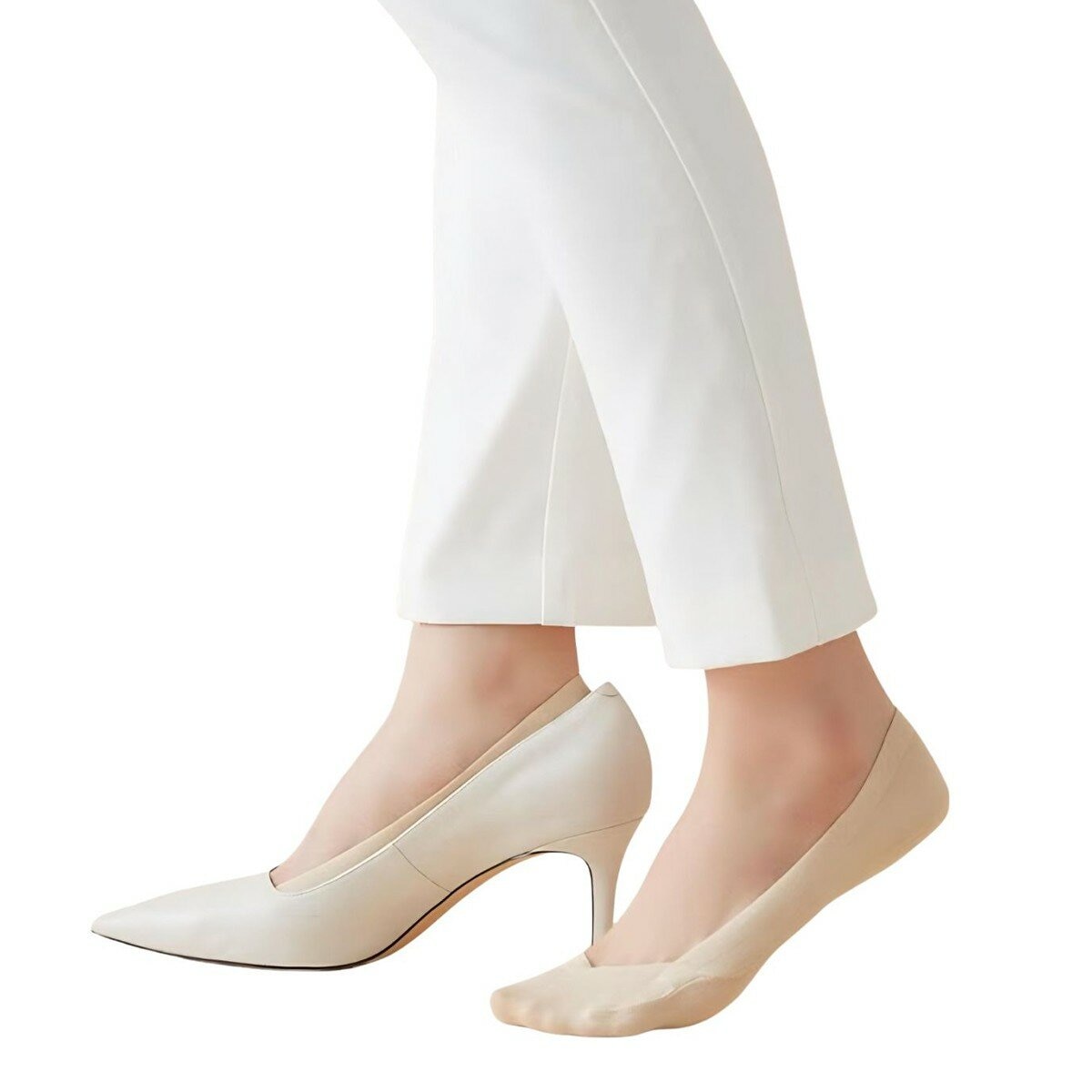 郡是 女厚款隱形襪 三入組