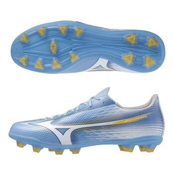 Mizuno 男足球鞋 α lll SELECT P1GA266525 藍+黃