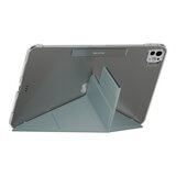MAGEASY Facet 全方位支架透明背蓋保護套 2024 iPad Pro 11吋 寧靜藍