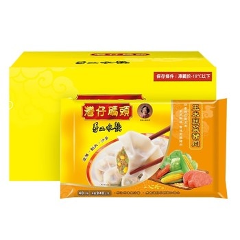 灣仔碼頭 冷凍玉米高麗菜豬肉水餃 40顆 X 6包 灣仔碼頭 冷凍玉米高麗菜豬肉水餃 40顆 X 6包