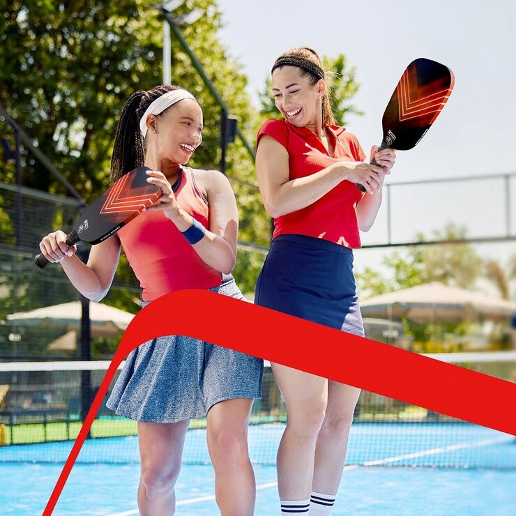 KASACA 紅V碳纖無邊匹克球拍