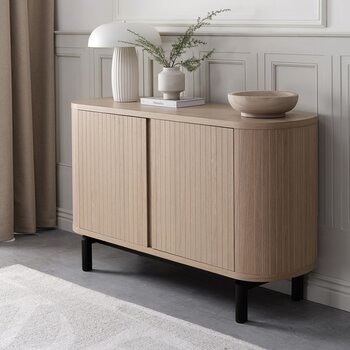 Bentley Designs Vega Scandi 橡木 & 胡椒色 餐櫃