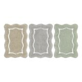 Riviera Home 花邊柔軟浴室地墊 2入 40公分 X 60公分