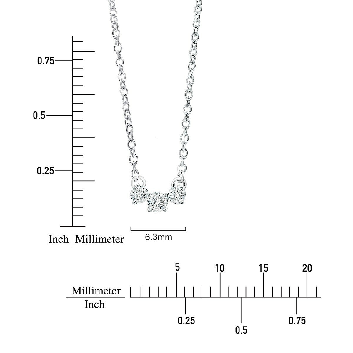 0.15克拉 圓形鑽石手鍊 VS2/I