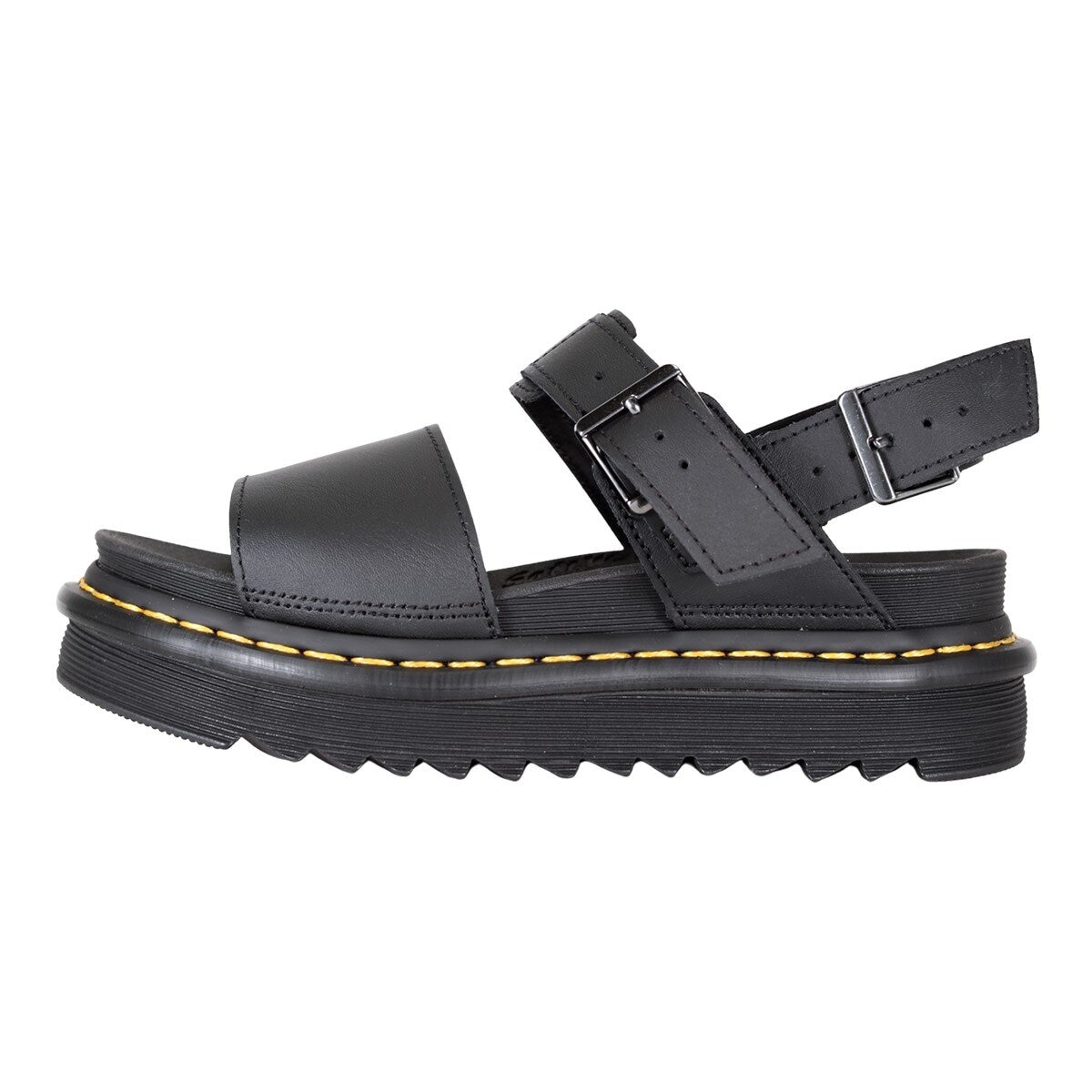 Dr.Martens 女厚底涼鞋 黑色