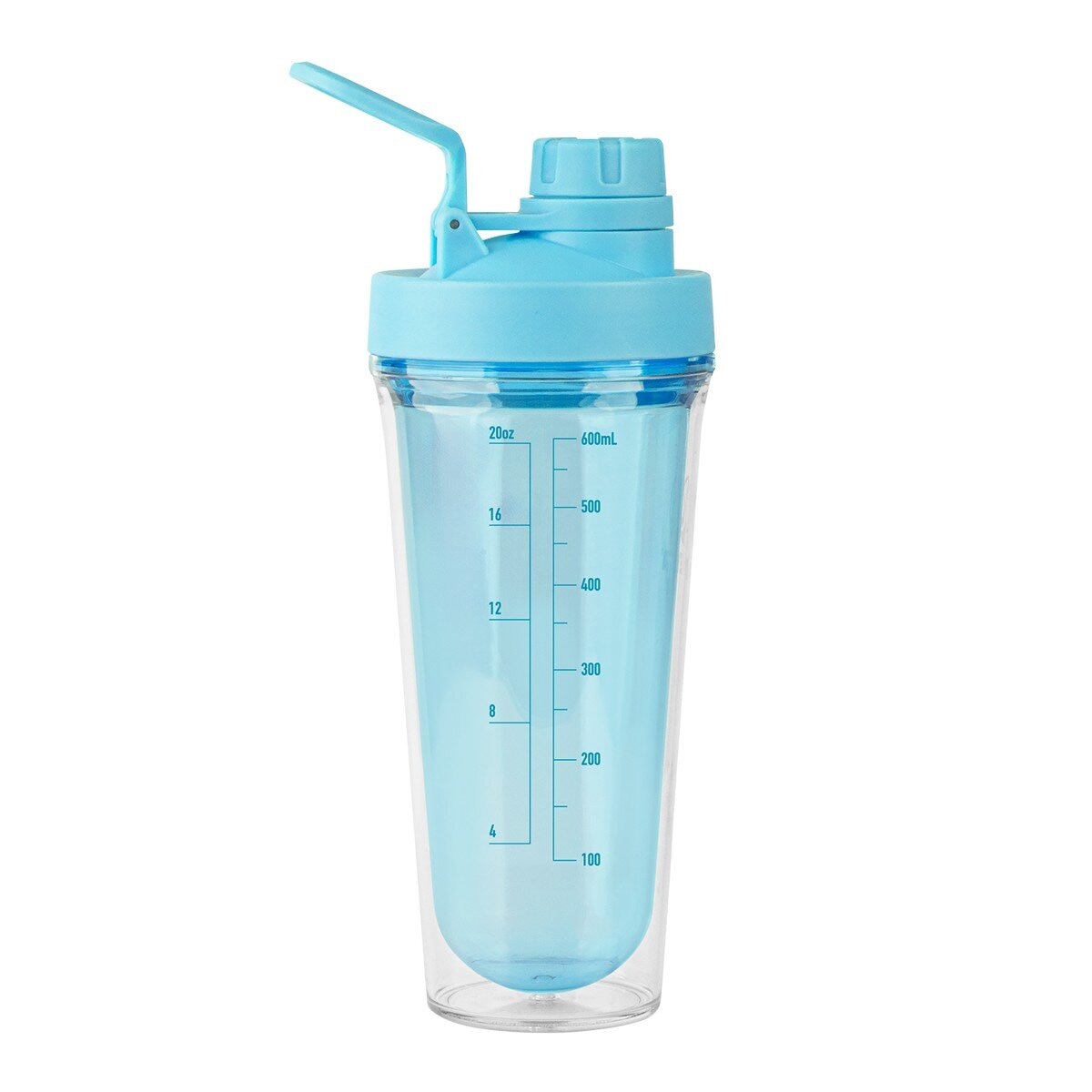 ThermoFlask 塑膠隨行搖搖杯 710毫升 X 2件組 藍+白