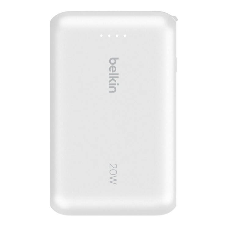 Belkin BoostCharge Pro 10K自帶線行動電源 2入 白