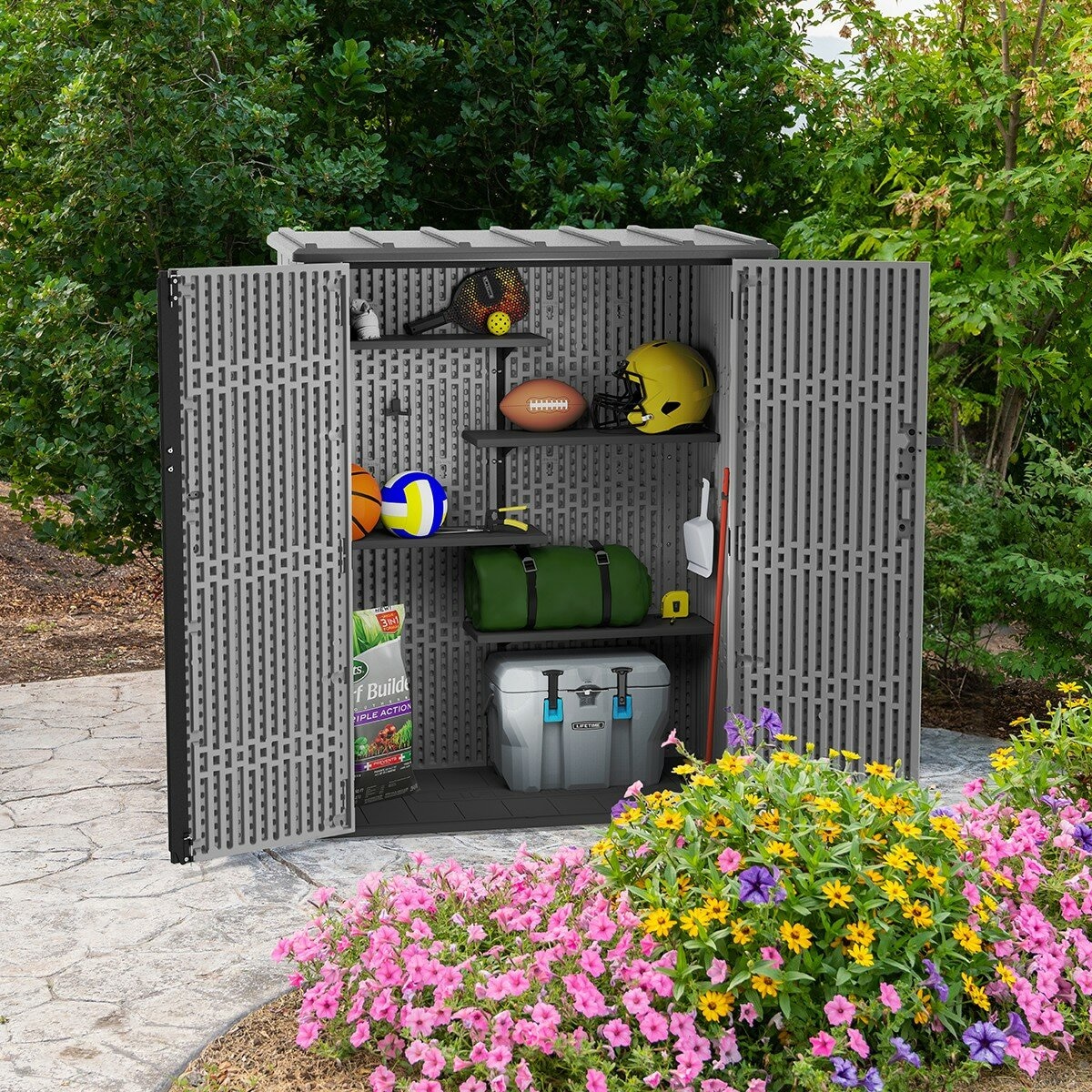 Lifetime 4.5呎 X 2.3呎儲藏屋 含層架