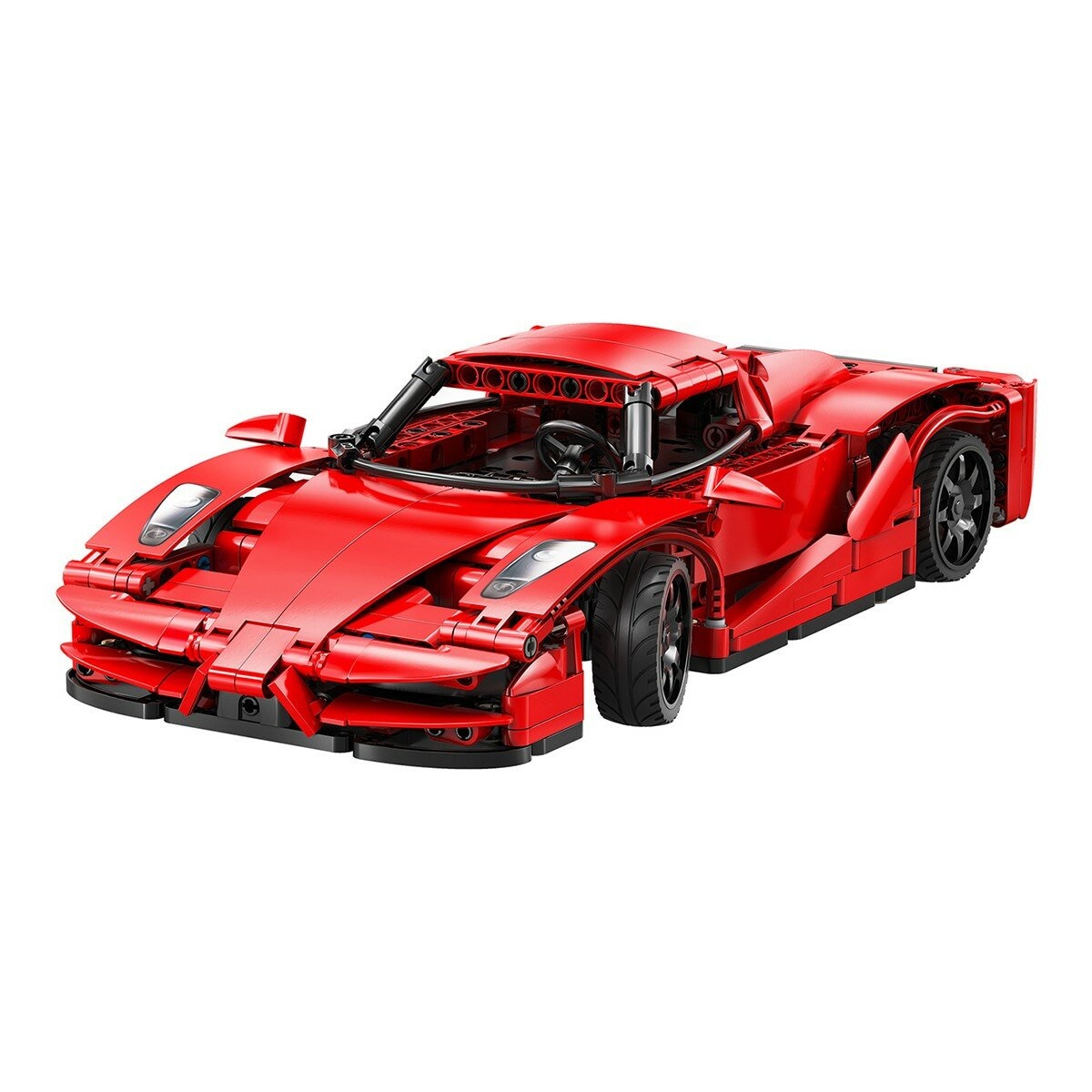 CaDA 1:14 積木遙控跑車 紅色 / 6歲以上 CaDA 1:14 積木遙控跑車 紅色 / 6歲以上