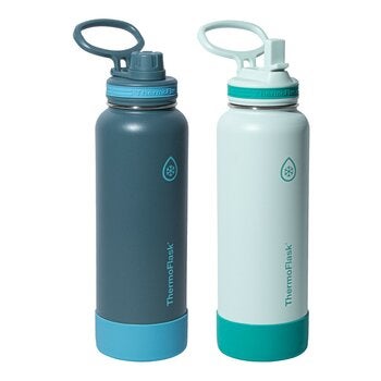 ThermoFlask 不鏽鋼保冷保溫瓶 1.2公升 X 2件組 靛藍+天空藍