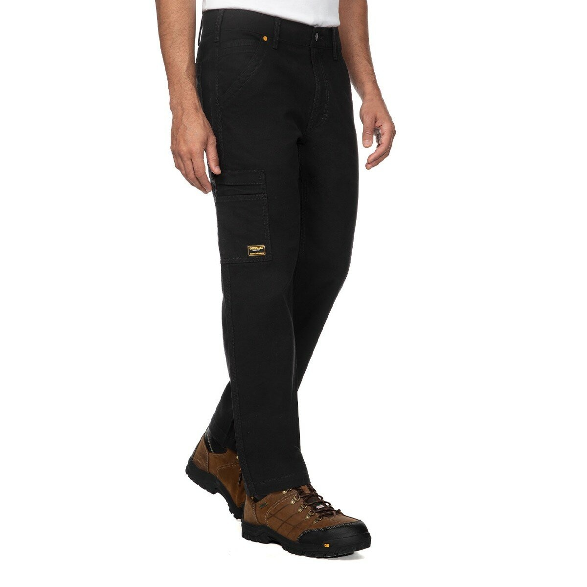 Caterpillar 男工作長褲 黑