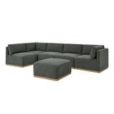 Henredon 布面模塊沙發六件組 灰色