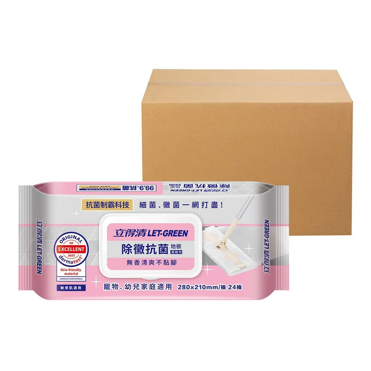 立得清 地板溼巾 24張 X 6入