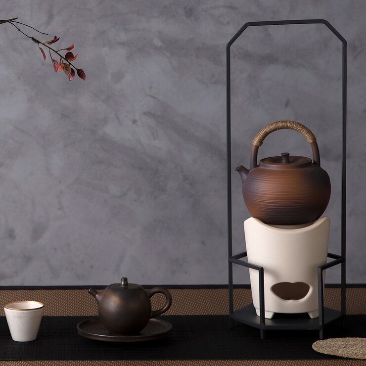 陸寶 提樑燒水砂銚 900毫升 沙礫色