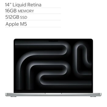 Apple 14 吋 MacBook Pro M5晶片 10核心CPU 10核心GPU 16GB 512GB SSD
