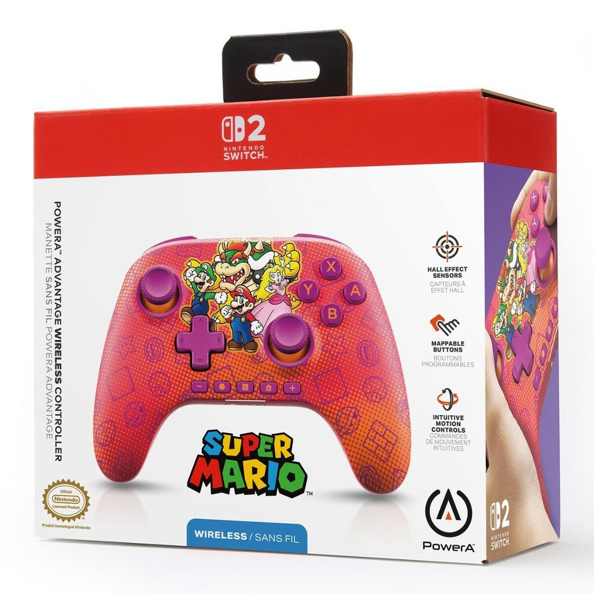 PowerA 任天堂官方授權 Switch 2 無線遊戲手把 膨脹卡比