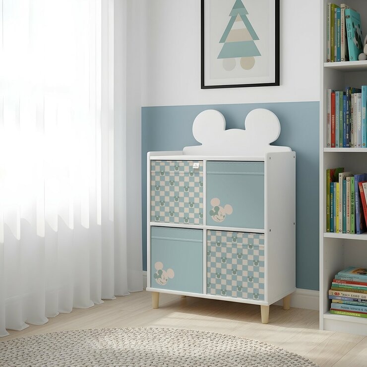 Disney 造型四格置物櫃