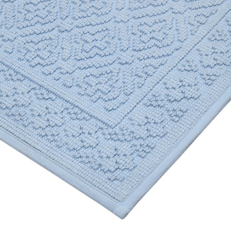 Riviera Home 純棉浴室地墊 2入組 40 X 60 公分 藍 Riviera Home 純棉浴室地墊 2入組 40 X 60 公分 藍