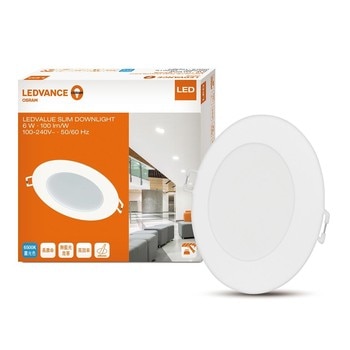 歐司朗晶享4吋 6W LED崁燈1入 - 晝白色 歐司朗晶享4吋 6W LED崁燈1入 - 晝白色