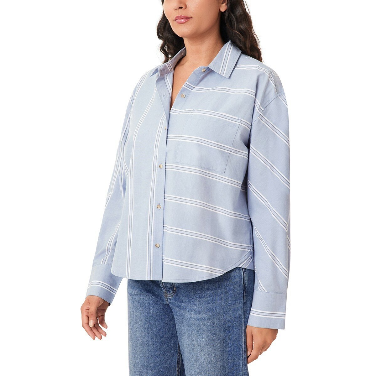 Scotch & Soda 女長袖襯衫 藍 XL