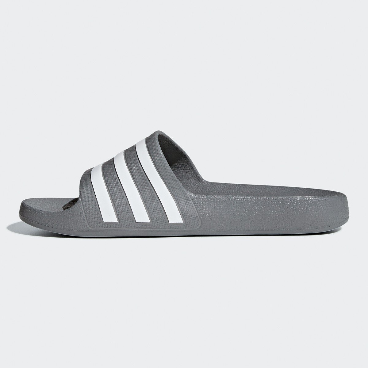 Adidas 男 Adilette Aqua 運動拖鞋 灰