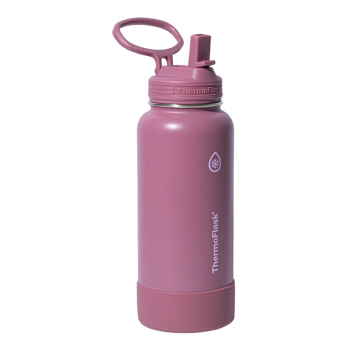 Thermoflask 不鏽鋼保冷保溫瓶 946毫升 X 2件組 深邃黑+霧玫瑰粉