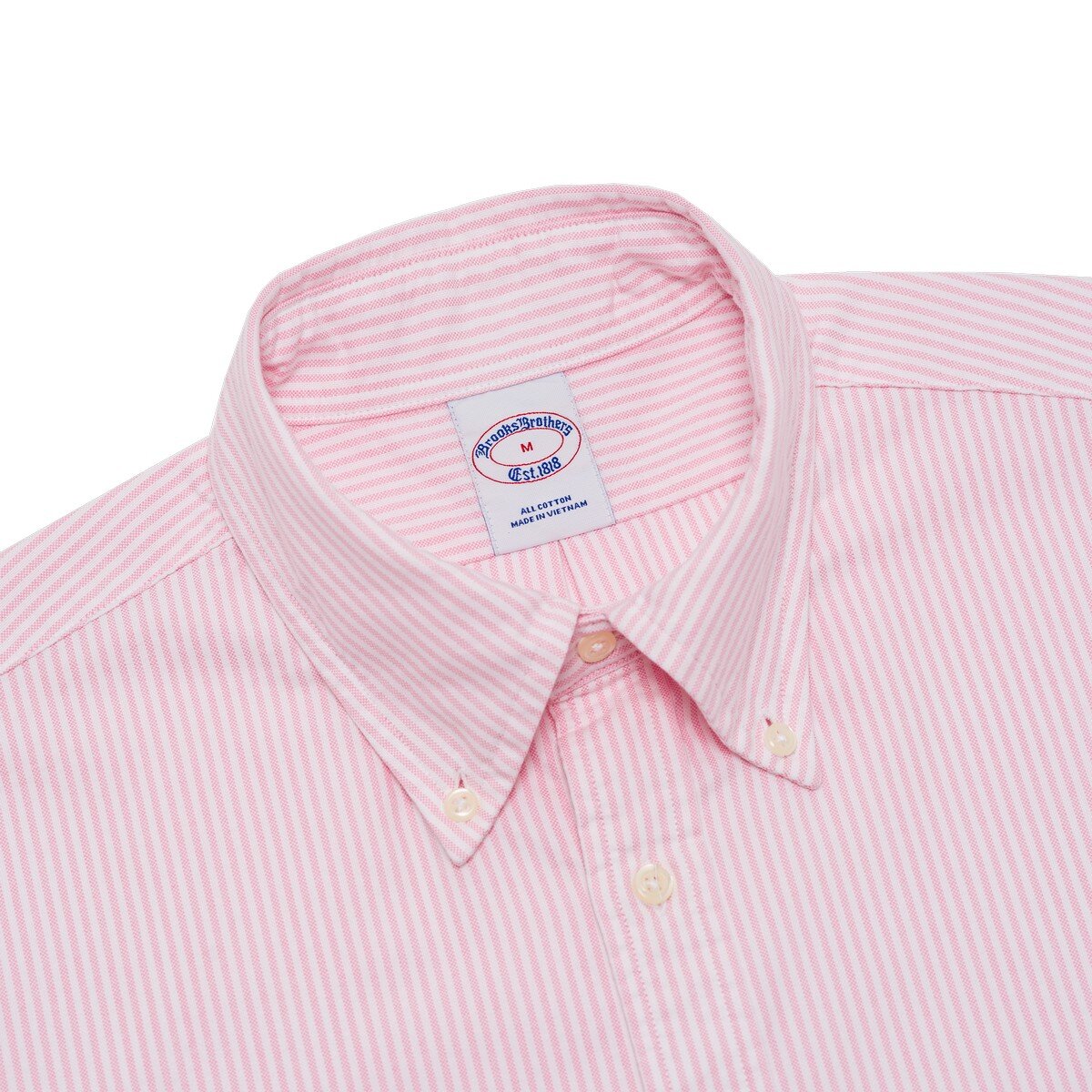 Brooks Brothers 男長袖襯衫 粉紅條紋 XL