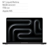 Apple 14 吋 MacBook Pro M5晶片 10核心CPU 10核心GPU 16GB 1TB SSD 太空黑色