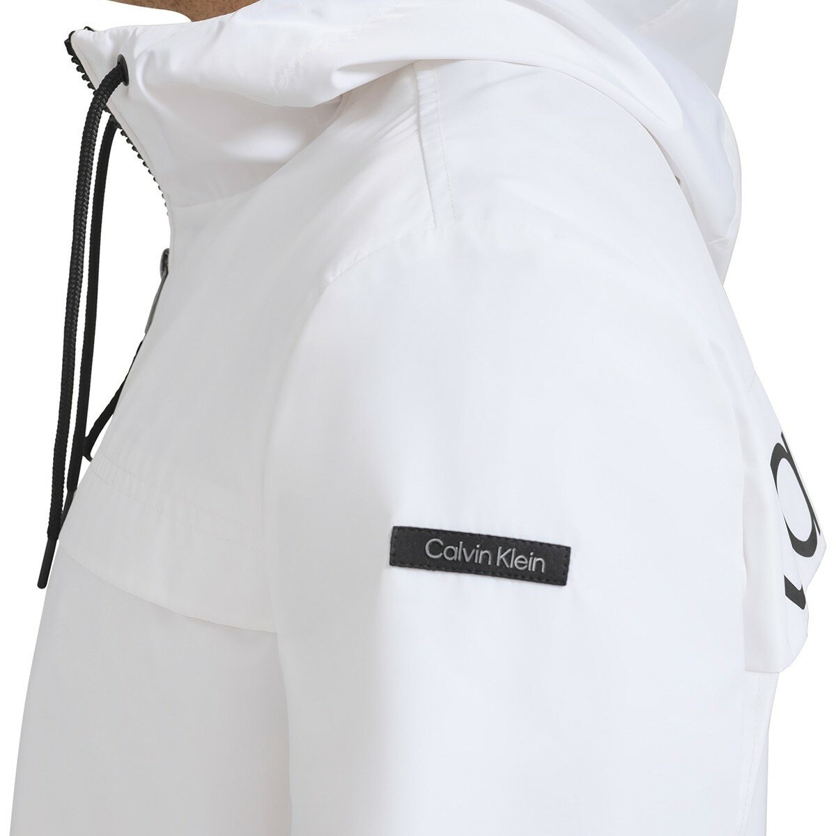 Calvin Klein 男防風防潑水外套 白