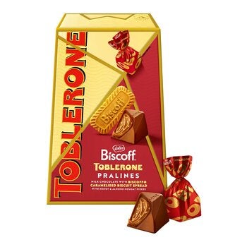 Toblerone 含餡牛奶巧克力分享包 Lotus 蓮花牌脆餅口味 495克 Toblerone 含餡牛奶巧克力分享包 Lotus 蓮花牌脆餅口味 495克