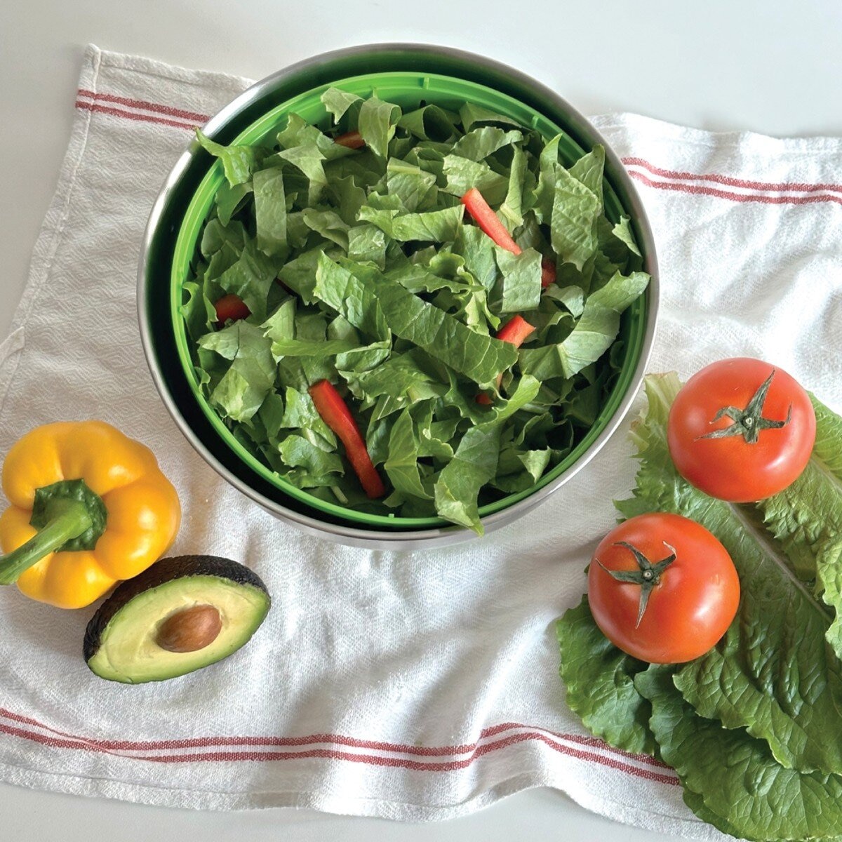 Rollkitchen 不鏽鋼盆沙拉蔬果脫水器