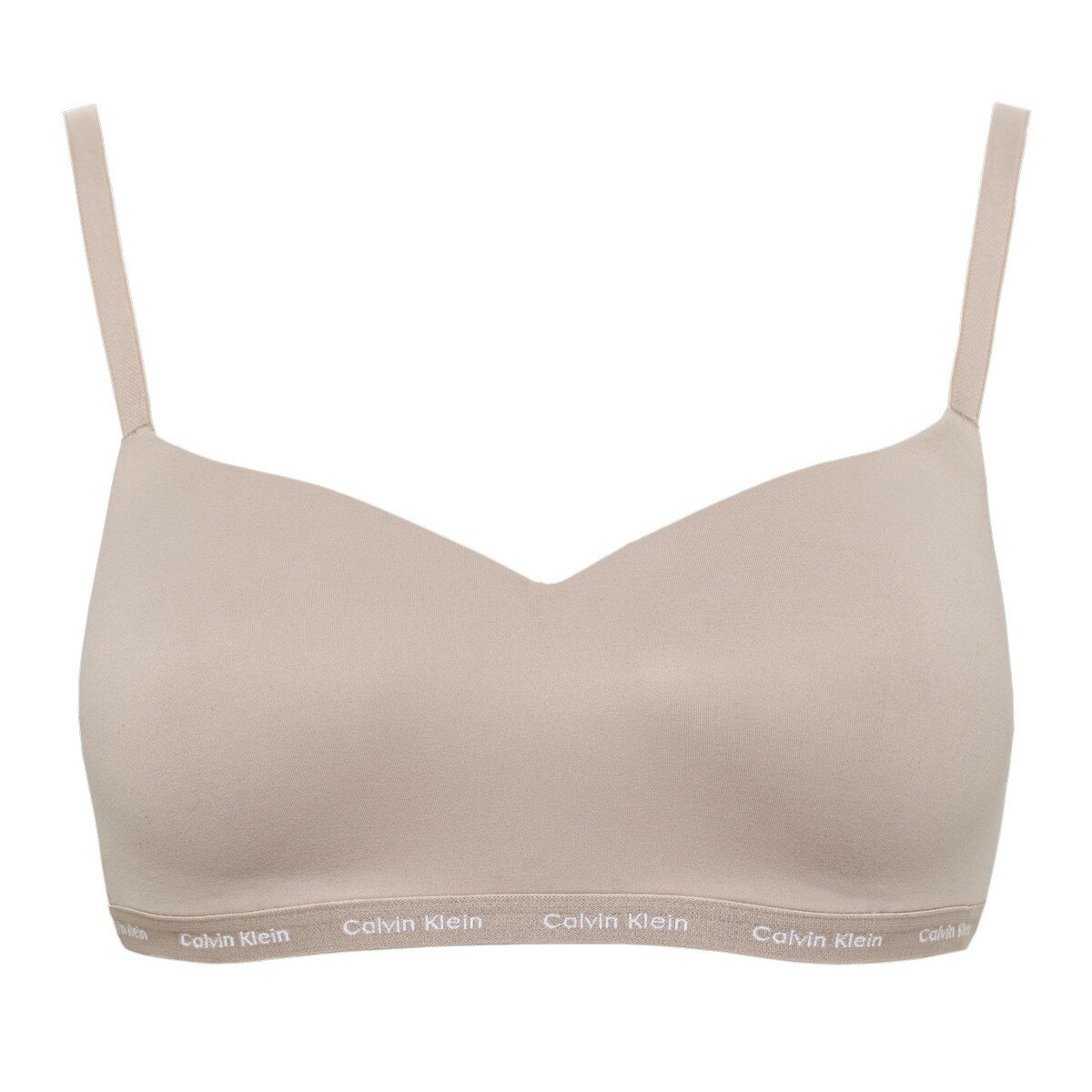 Calvin Klein 女無鋼圈內衣兩入組 黑+灰褐