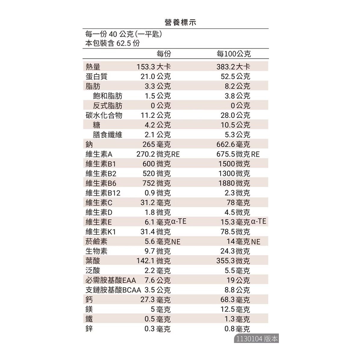樂維根 純素蛋白 巧克力 2.5公斤