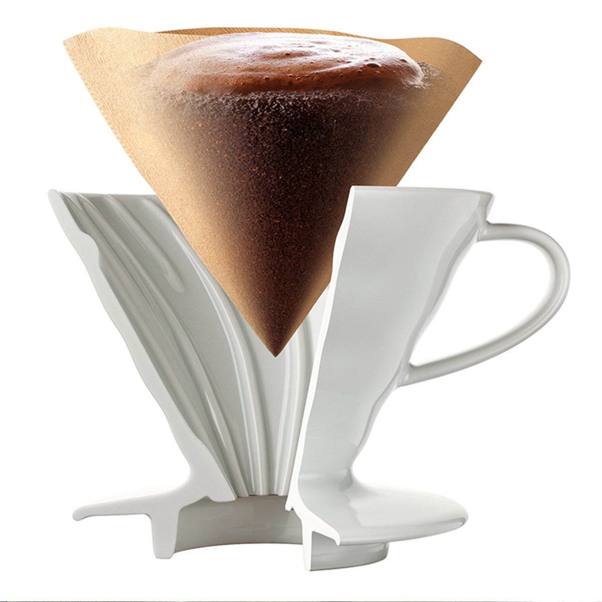 Hario 錐形無漂白咖啡濾紙 1 - 4杯 100張 X 10入