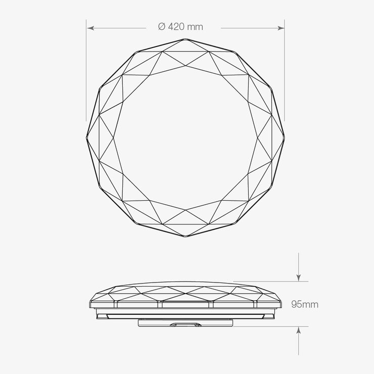 歐司朗 晶燦 遙控LED吸頂燈 40W