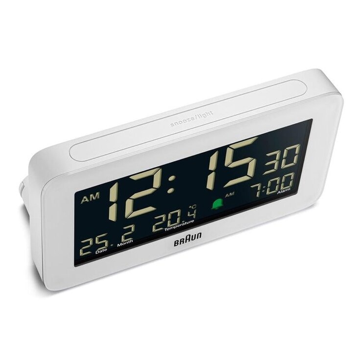 德國百靈 數位鬧鐘 白 #BC10W