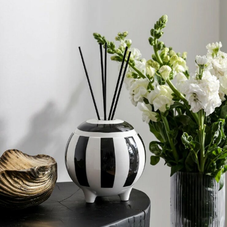 MOSS ST. FRAGRANCES 迷你陶瓷擴香 100毫升 X 2入組 茉莉、琥珀和藏紅花