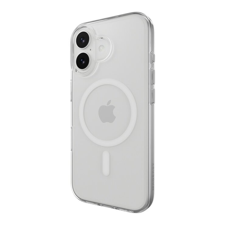 MAGEASY Bright M 不發黃軍規磁吸透明殼 iPhone 17 (白磁圈) + 鏡頭保護貼Lenz(銀色) + Vetro 9H 鋼化玻璃保護膜