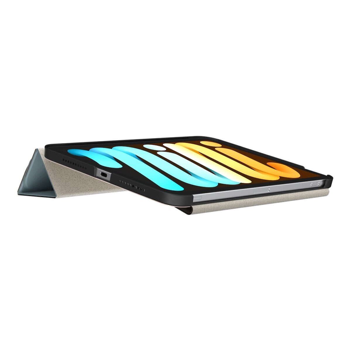 SwitchEasy Origami 全方位多角度支架保護套 適用於 iPad mini 7 2024 / A17 Pro / mini 6 2021 寧靜藍