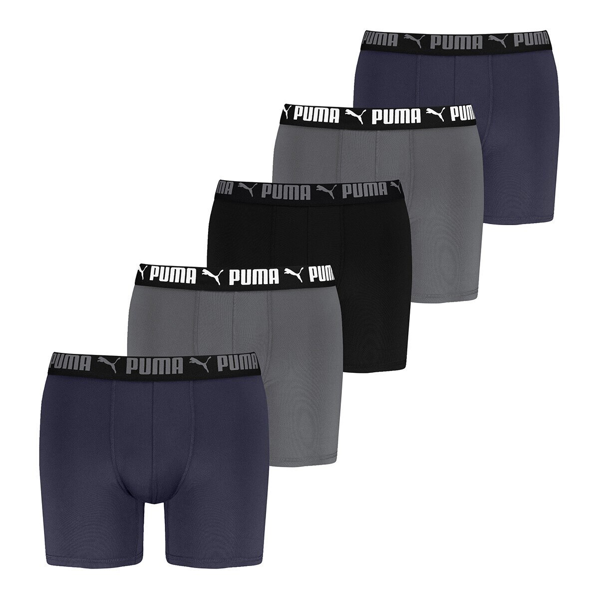 Puma 男平口內褲五入組 M號